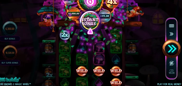 Fire Gnomes 2 Magic Wheel - magiczne koło w akcji